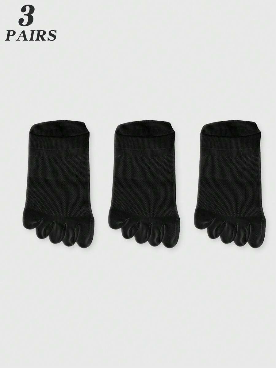 3 Pairs White Mesh Toe Socks F - Ankle Sock Low Cut ulasan dan harga