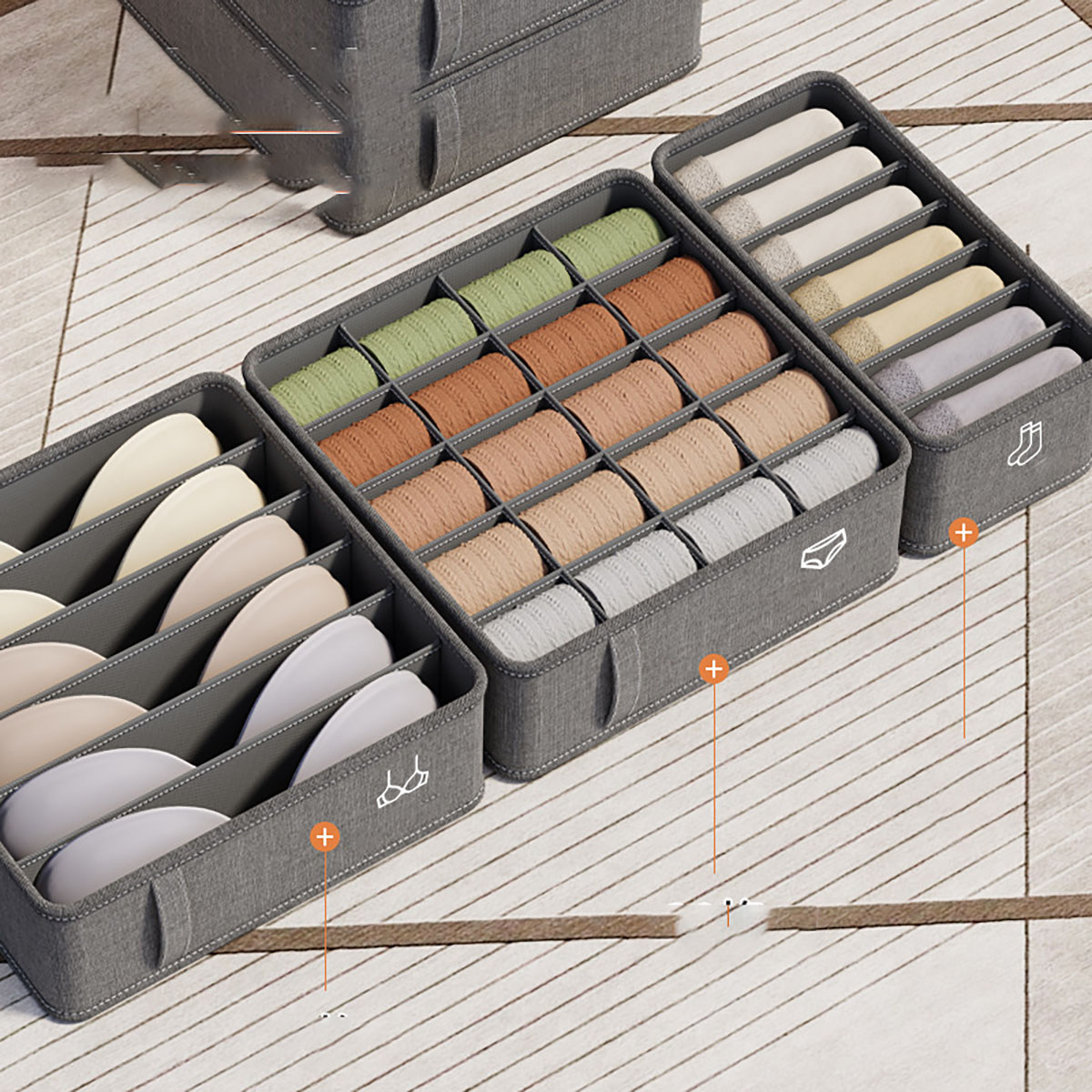 20/6/7/1 Grids Cation PP Sock  - Sock Organizer Tray ulasan dan harga