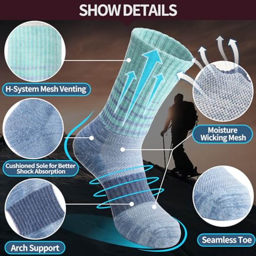 Anlisim Merino Wool Hiking Soc - Wool Hiking Sock ulasan dan harga