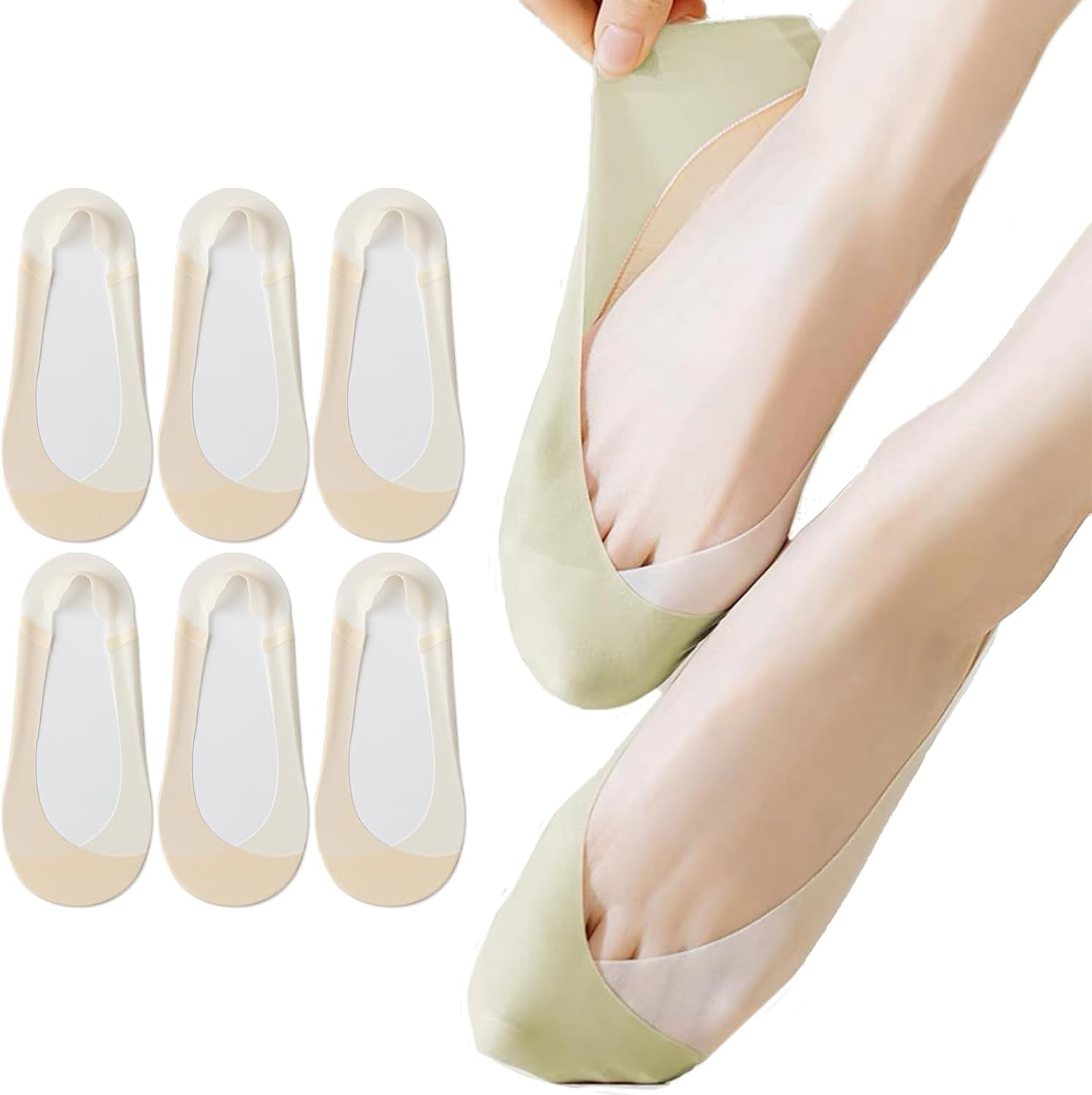 Caudblor 6 Pack Thin No Show S - Invisibility Sock Loafer ulasan dan harga