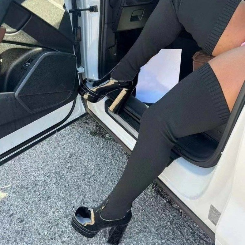 Women Boots Platform Over The  - Knee High Sock Women ulasan dan harga