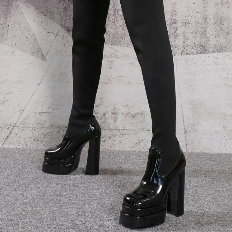 Women Boots Platform Over The  - Knee High Sock Women ulasan dan harga