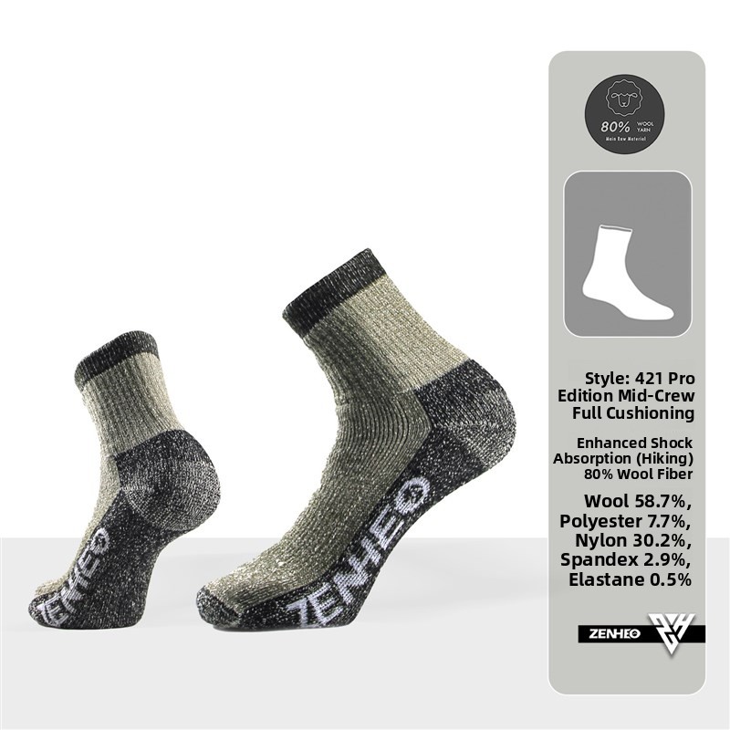 Thickened Merino Wool Socks fo - Wool Hiking Sock ulasan dan harga