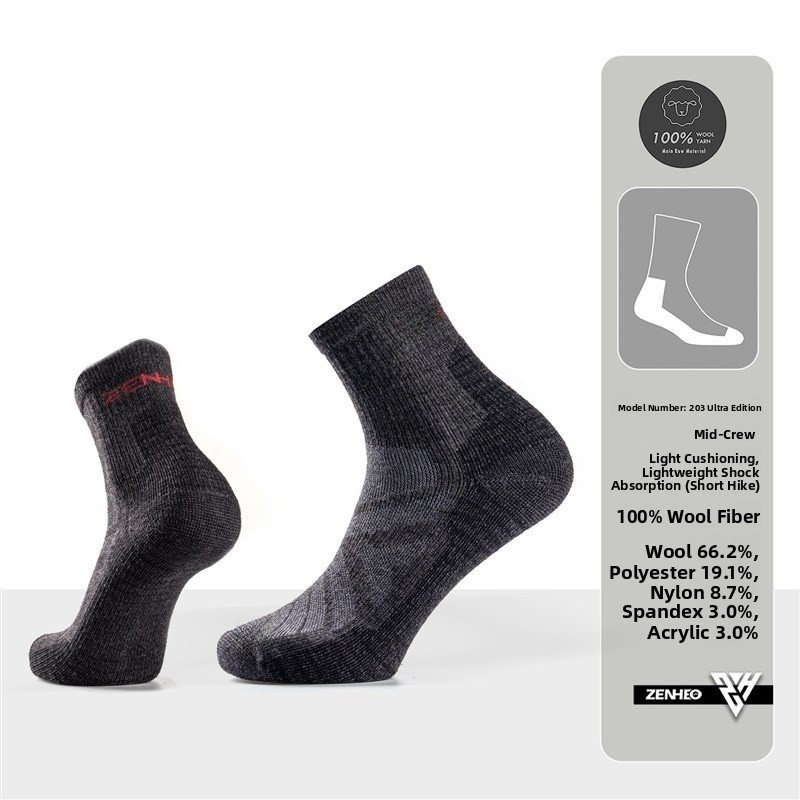Thickened Merino Wool Socks fo - Wool Hiking Sock ulasan dan harga