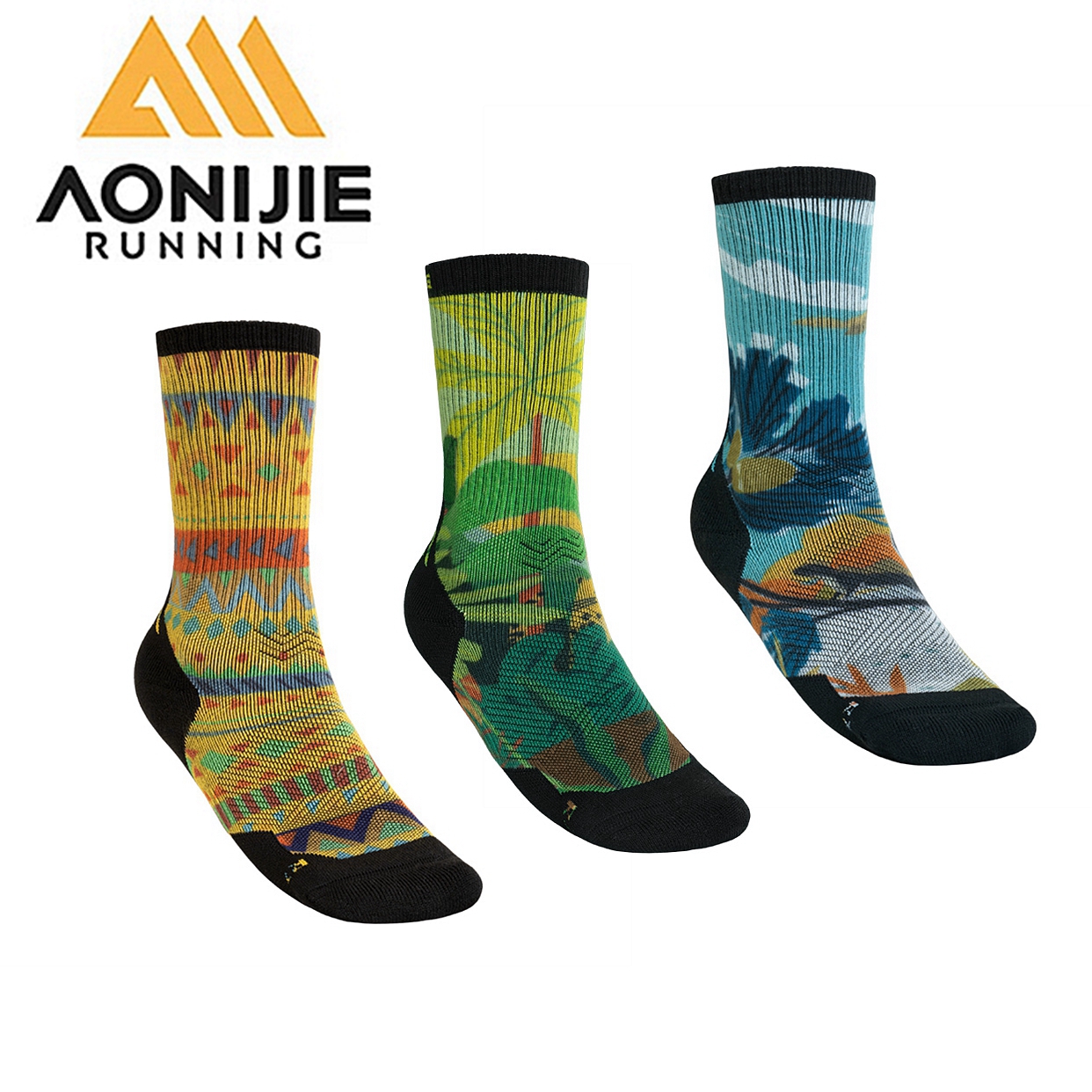 AONIJIE Outdoor Wool Crew Sock - Wool Hiking Sock ulasan dan harga