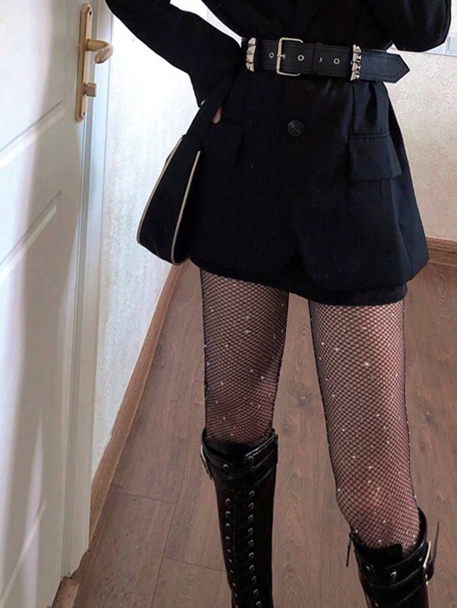 Women's Sheer Rhinestone Fishn - Tights Pantyhose Sheer ulasan dan harga