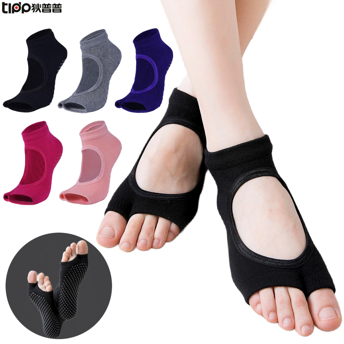 Non-Slip Split-Toe Yoga Socks  - Toe Sock Split ulasan dan harga