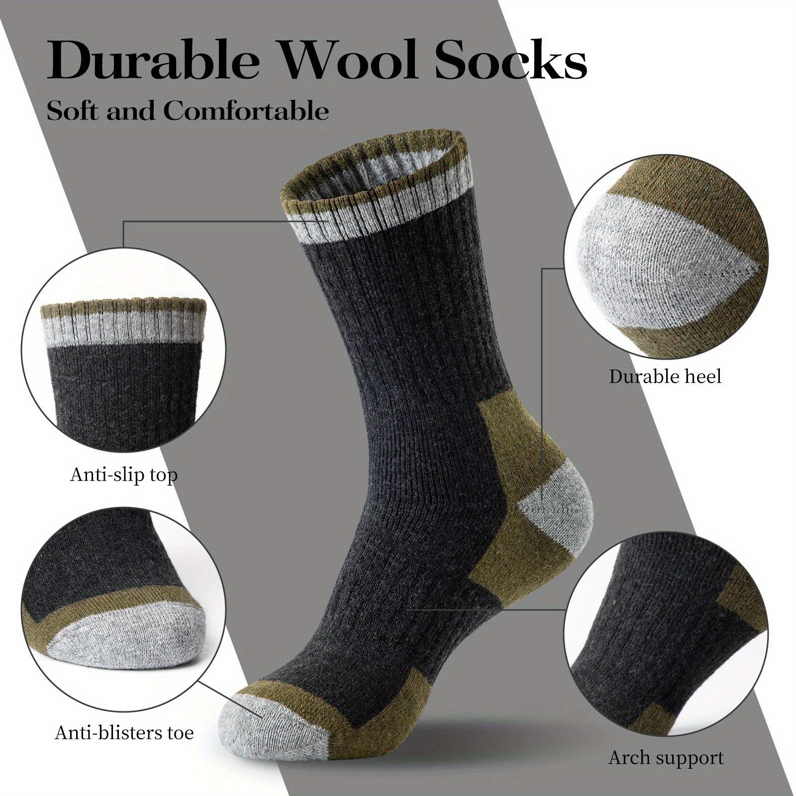Winter Merino Wool Socks Thick - Wool Hiking Sock ulasan dan harga