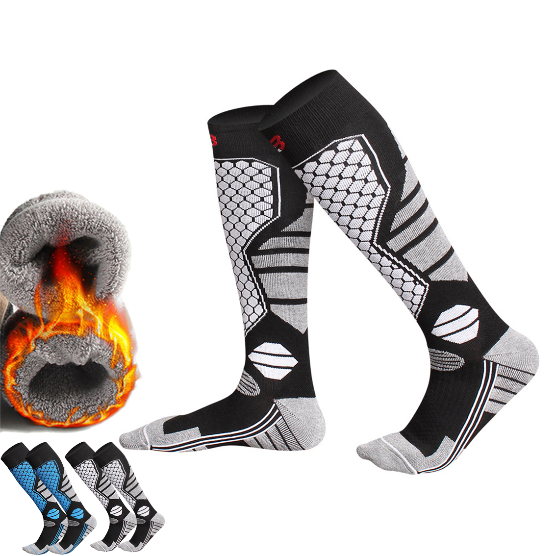 Unisex Snowboard Socks Men Wom - Thermal Sock Winter ulasan dan harga