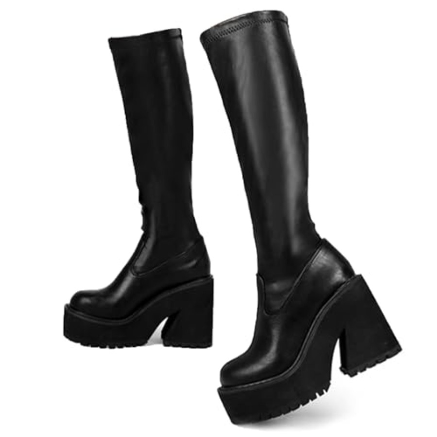 AMINUGAL Womens Elastic Knee H - Knee High Sock Women ulasan dan harga