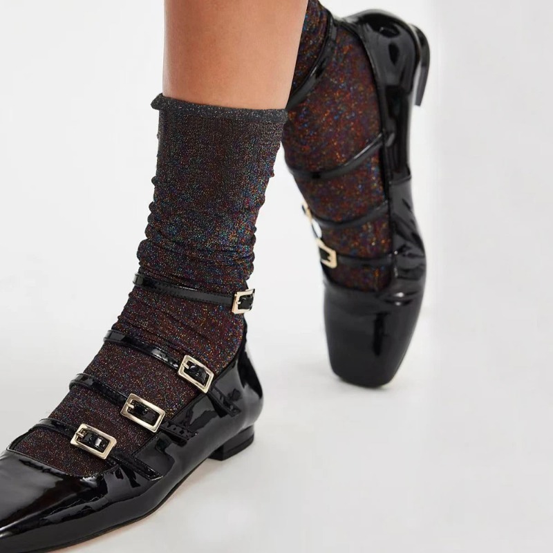 Colorful Sexy Shiny Women's So - Silk Sock Bamboo ulasan dan harga