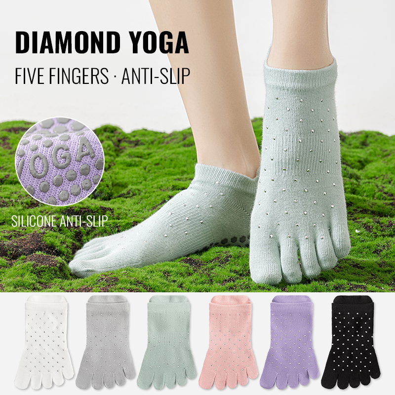 MiiOW Non-Slip Grip Pilates So - Toe Sock Split ulasan dan harga