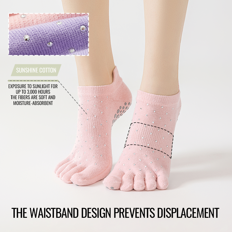 MiiOW Non-Slip Grip Pilates So - Toe Sock Split ulasan dan harga