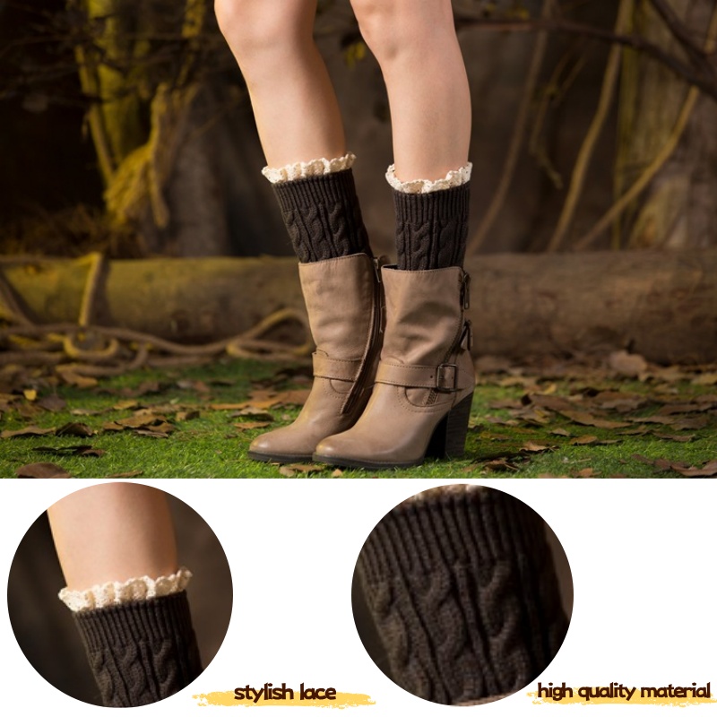 Winter Knit Solid Leg Warmers  - Thermal Sock Winter ulasan dan harga