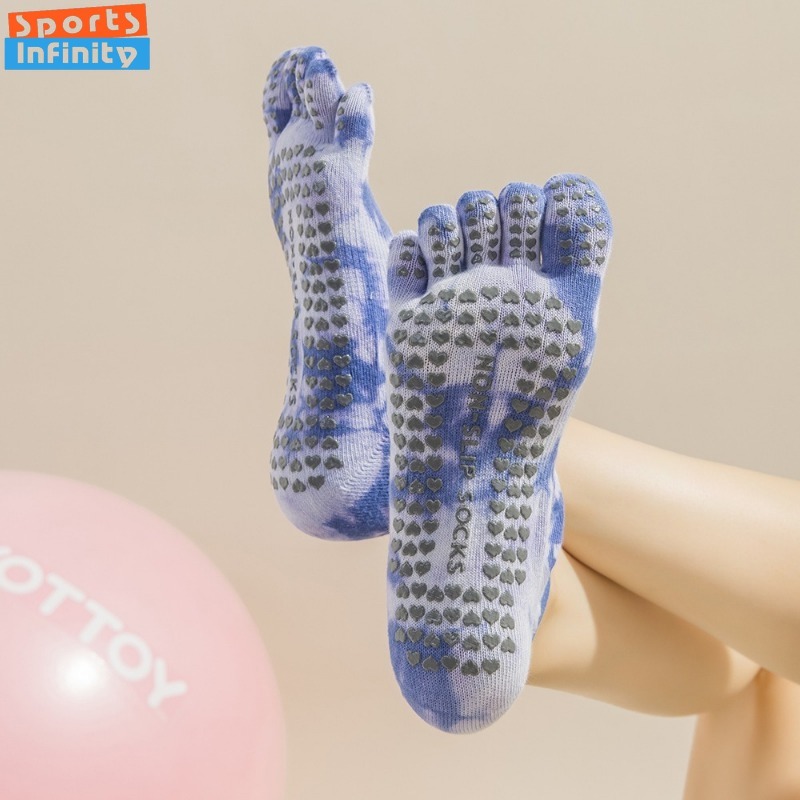New Non Slip Tie Dye Five Fing - Toe Sock Split ulasan dan harga