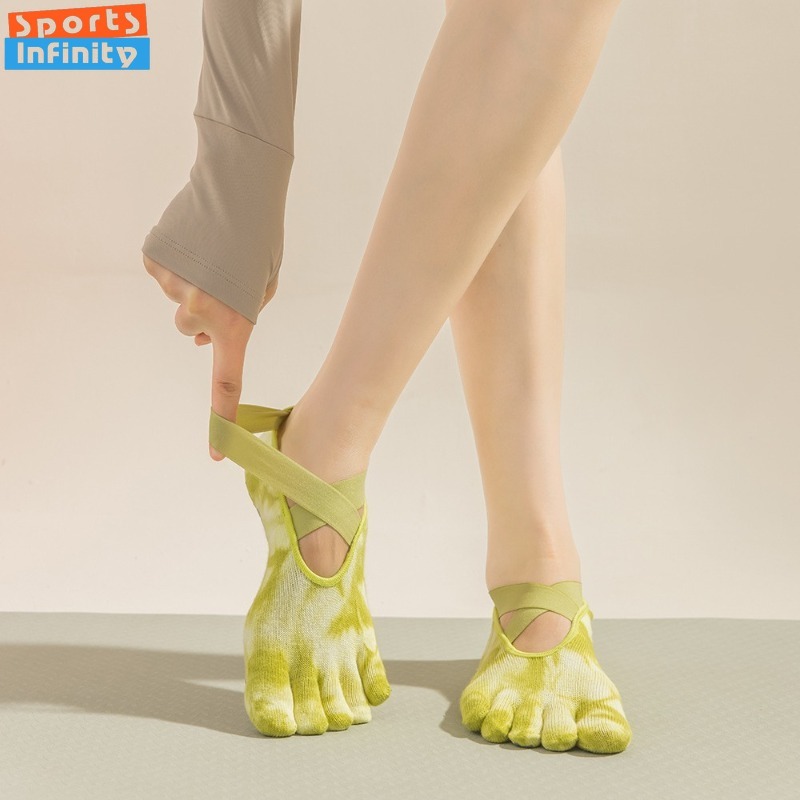 New Non Slip Tie Dye Five Fing - Toe Sock Split ulasan dan harga