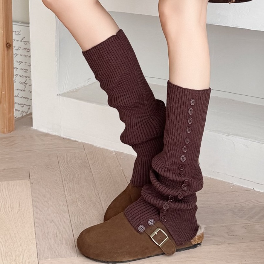​New Women's Button Detail Slo - Boot Sock Slouchy ulasan dan harga