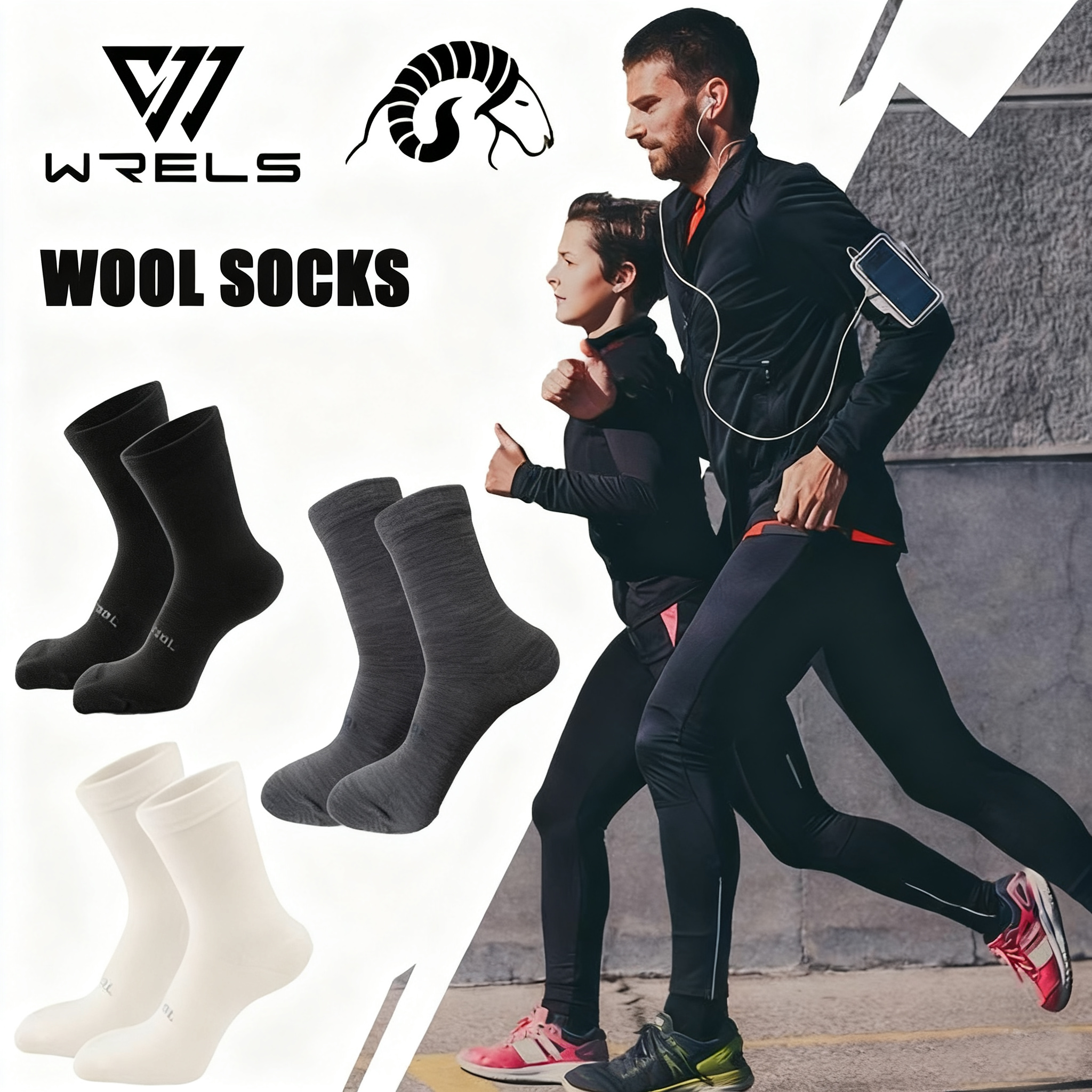 1/3pairs Winter Wool Socks Bre - Wool Hiking Sock ulasan dan harga