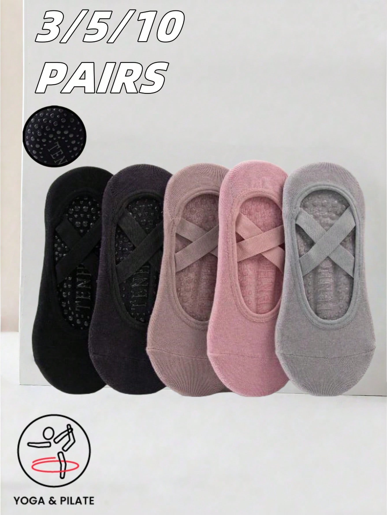 Anti-slip silicone sole yoga s - Grip Sock Yoga ulasan dan harga