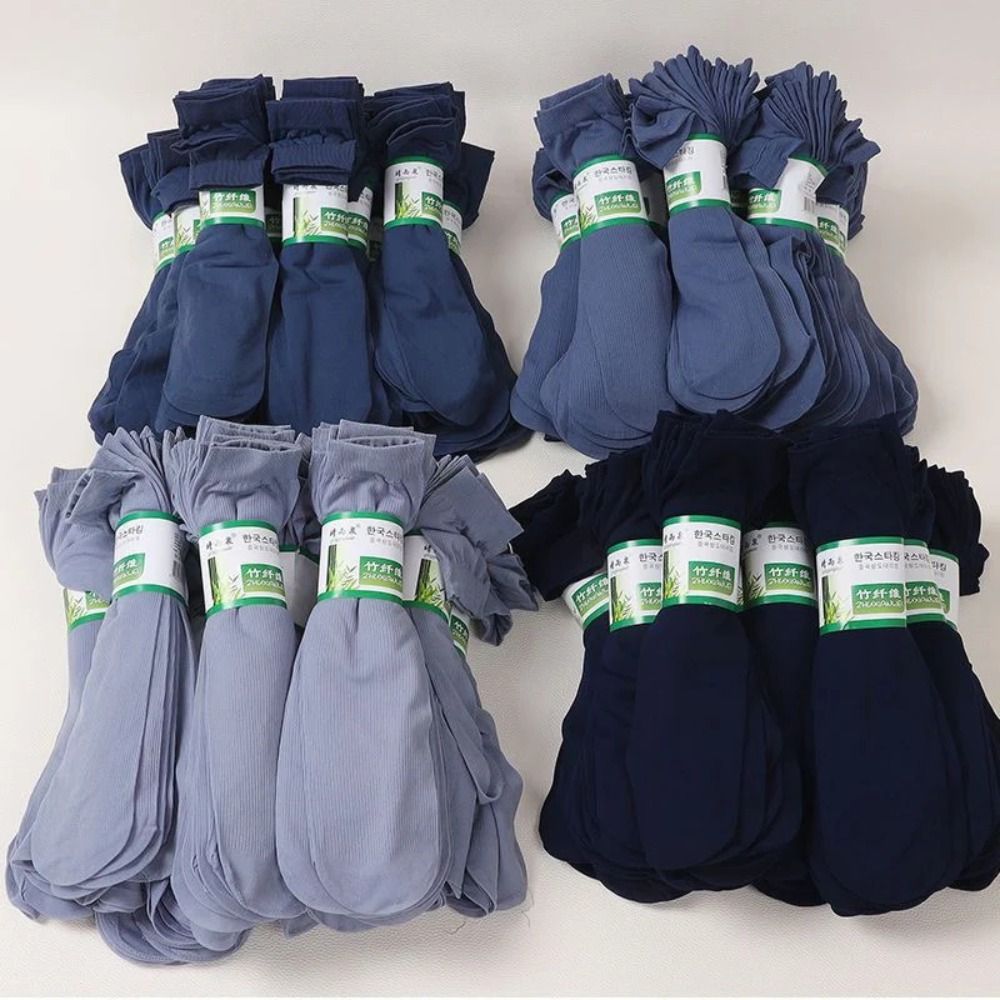 10pairs New Breathable Men Ice - Silk Sock Bamboo ulasan dan harga