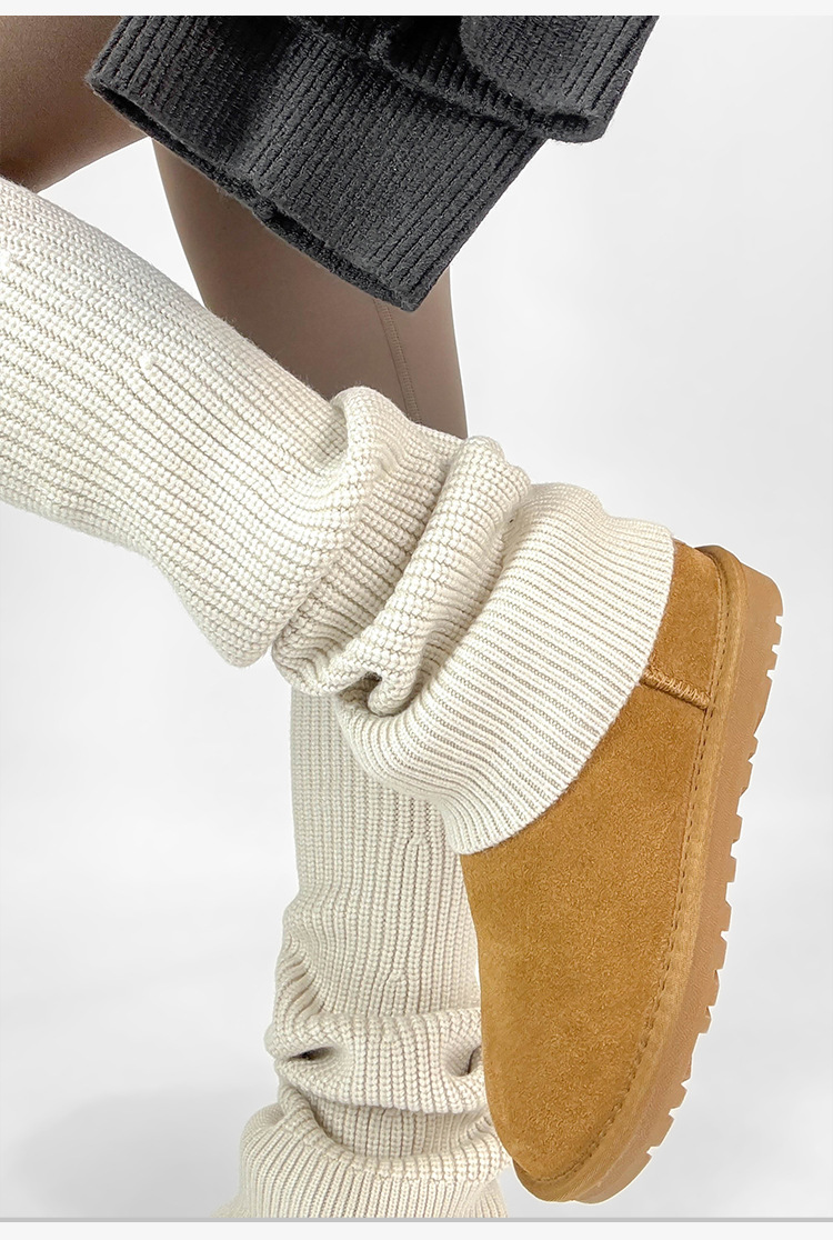 New Women's Leg Warmers Knitte - Boot Sock Slouchy ulasan dan harga