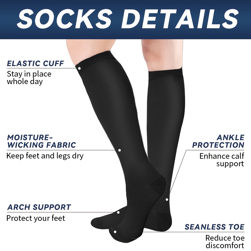 6 Pairs Mid-Calf Compression S - Wool Hiking Sock ulasan dan harga