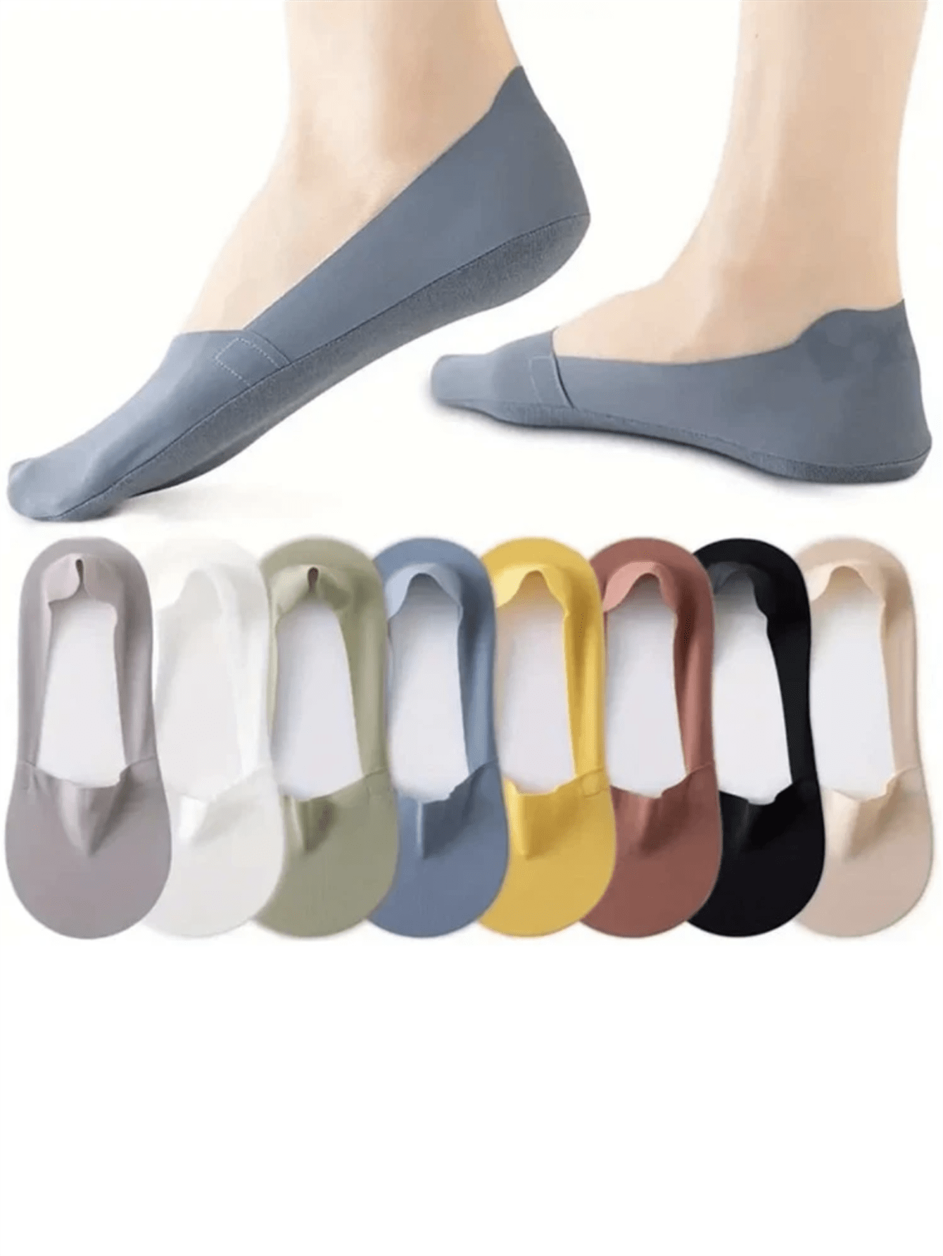 5 Pairs Women Thin Silky Invis - No Show Sock Women ulasan dan harga