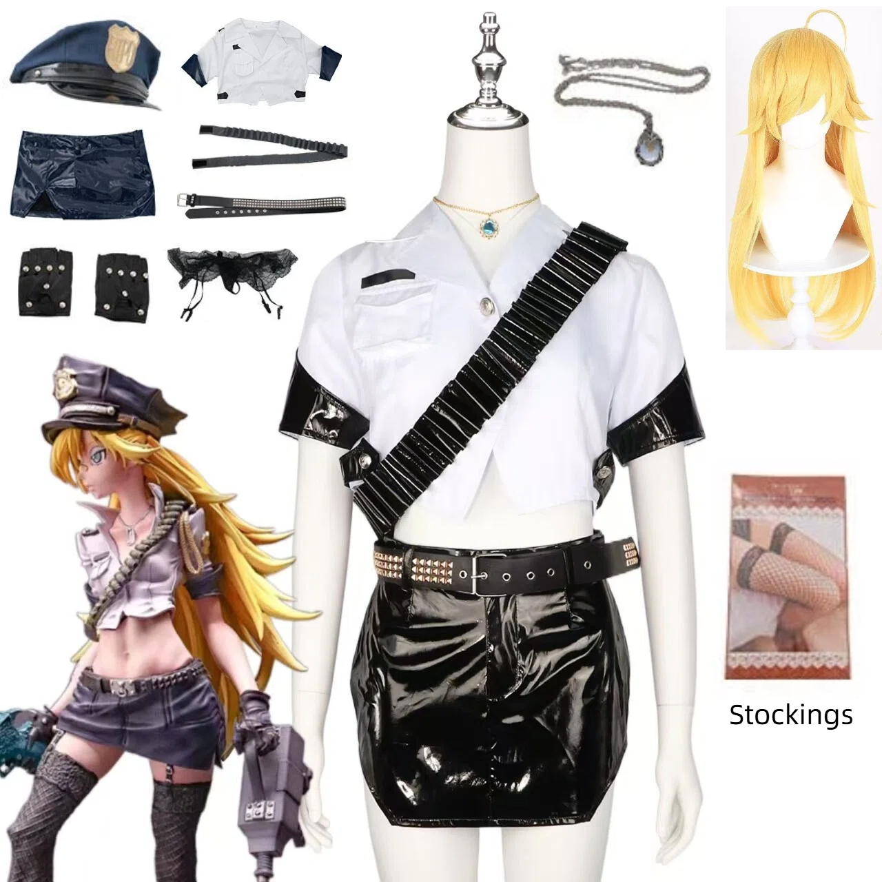 Anime Panty Stocking Cosplay C - Fishnet Stocking Women ulasan dan harga