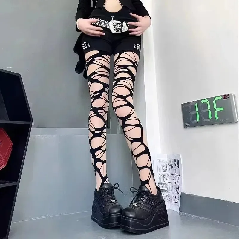 Sexy Black Ripped Fishnet Tigh - Fishnet Stocking Women ulasan dan harga