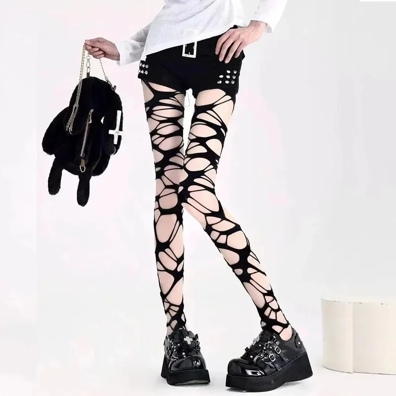 Sexy Black Ripped Fishnet Tigh - Fishnet Stocking Women ulasan dan harga