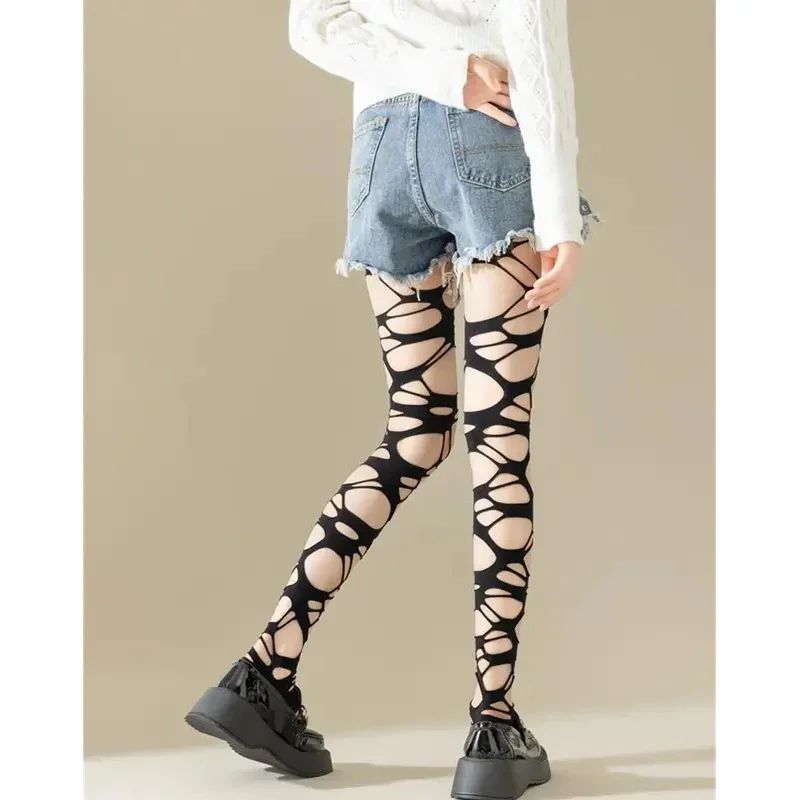 Sexy Black Ripped Fishnet Tigh - Fishnet Stocking Women ulasan dan harga