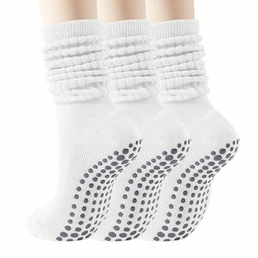 Long Scrunch Non Slip Yoga Soc - Grip Sock Yoga ulasan dan harga