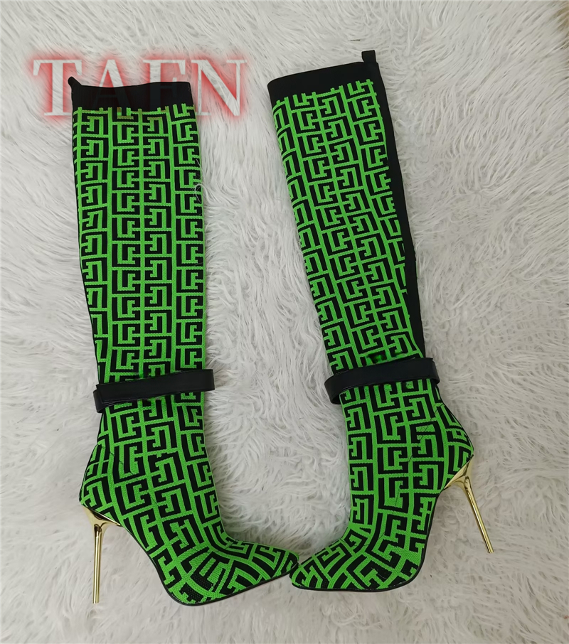 Women Stretch Sock Boots Fashi - Knee High Sock Women ulasan dan harga