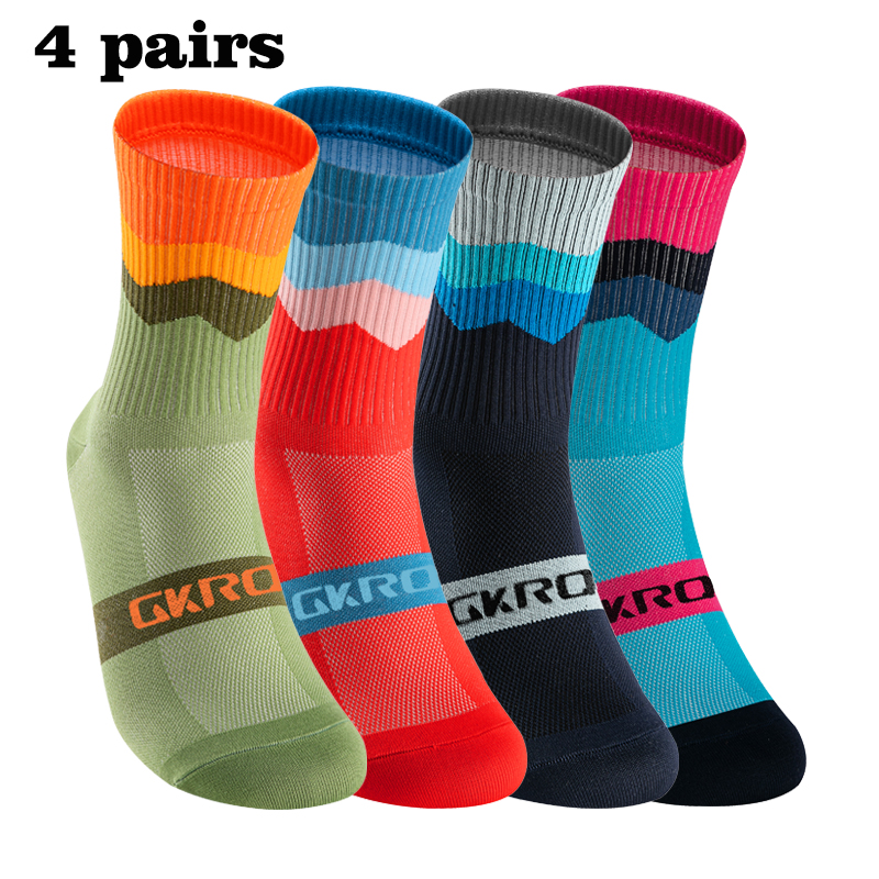 GKRQ 4 Pairs Bike Socks Men Nu - Compression Sock Medical ulasan dan harga