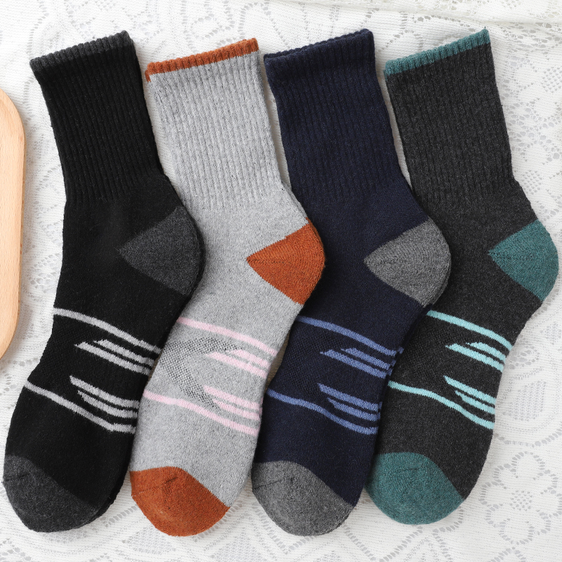 4Pairs Winter Women Mid Tube S - Wool Hiking Sock ulasan dan harga