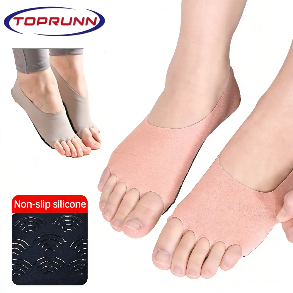 1Pair Toeless Yoga Socks for W - Grip Sock Yoga ulasan dan harga