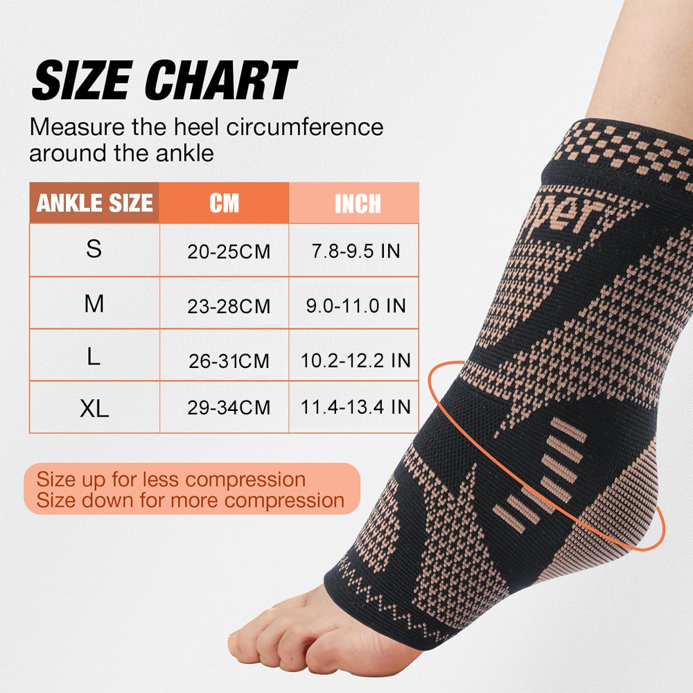 2PCS Copper Ankle Brace Suppor - Ankle Brace Sock ulasan dan harga
