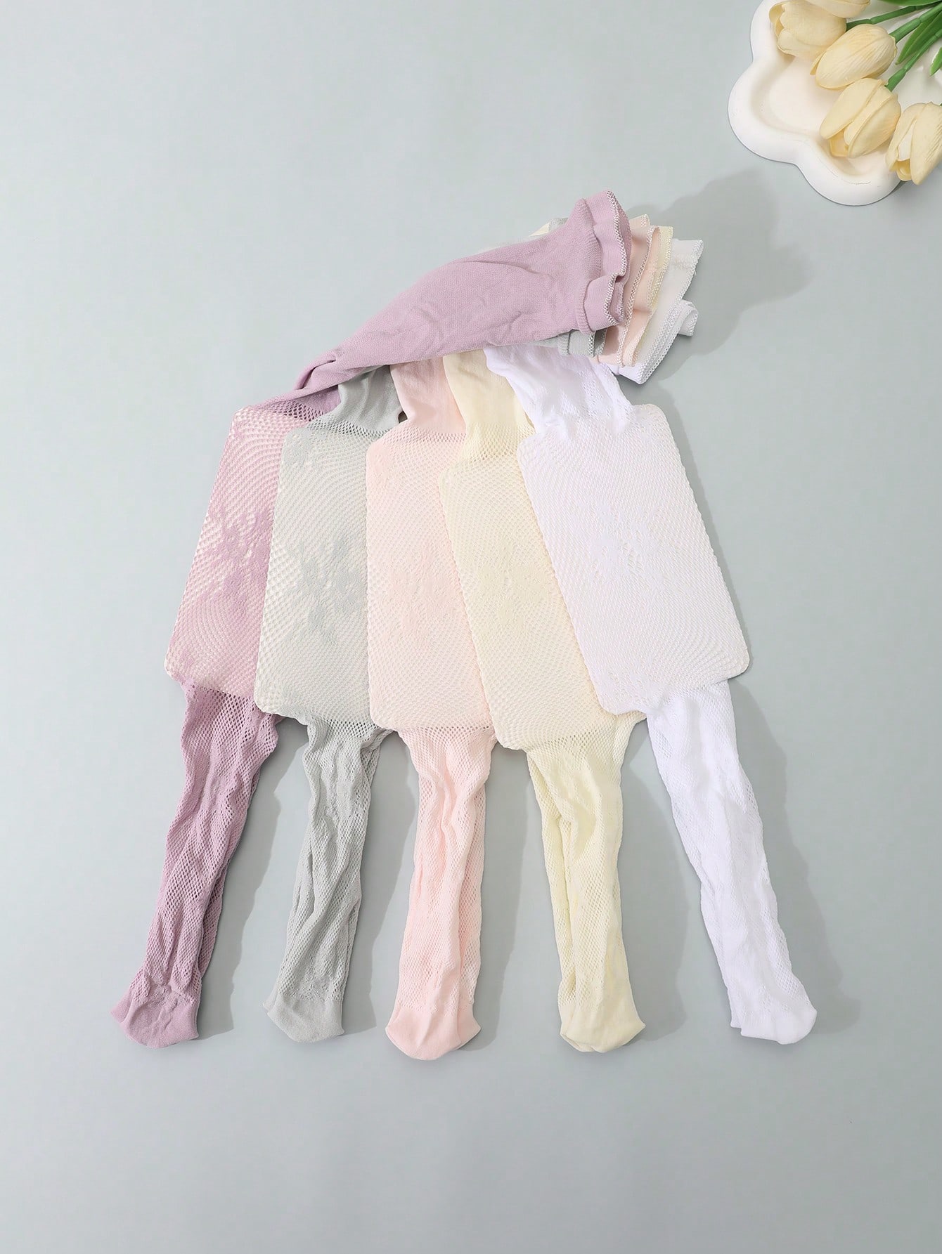 5Pcs Kids Hollow Lace Sheer Me - Tights Pantyhose Sheer ulasan dan harga