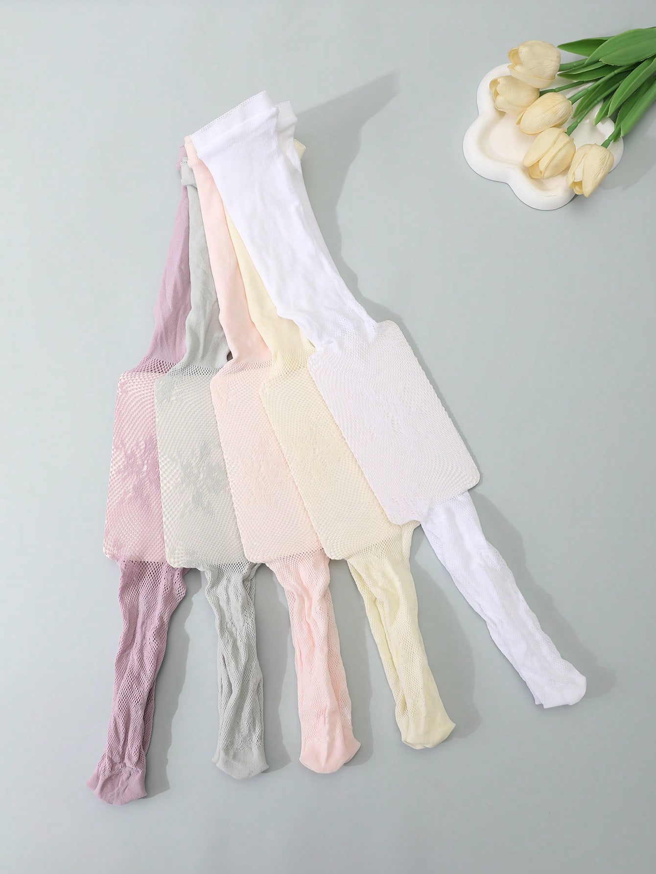 5Pcs Kids Hollow Lace Sheer Me - Tights Pantyhose Sheer ulasan dan harga