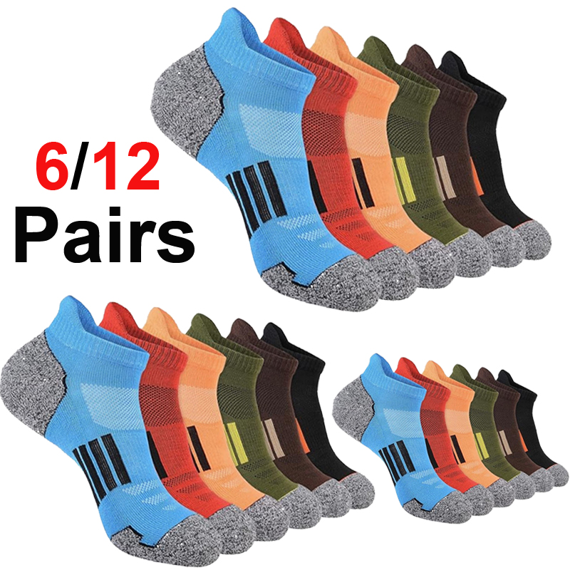 6/12 Pairs Men Vibrant Multico - Ankle Sock Low Cut ulasan dan harga