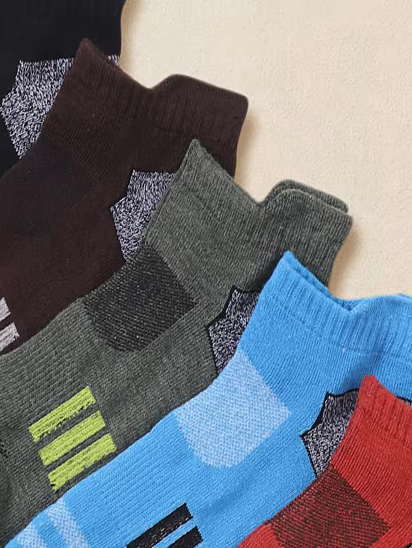 6/12 Pairs Men Vibrant Multico - Ankle Sock Low Cut ulasan dan harga