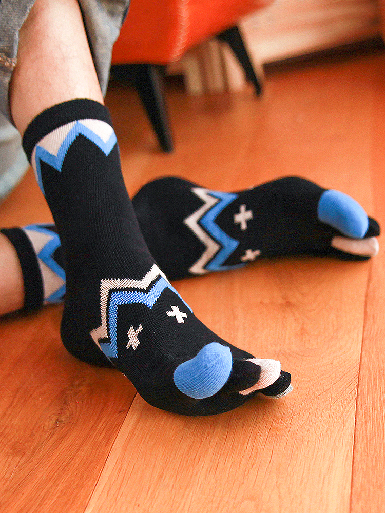 5 Pairs Four-season Pure Cotto - Toe Sock Split ulasan dan harga