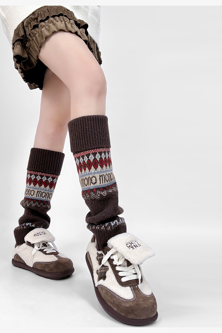 New Women's Knitted Leg Warmer - Boot Sock Slouchy ulasan dan harga