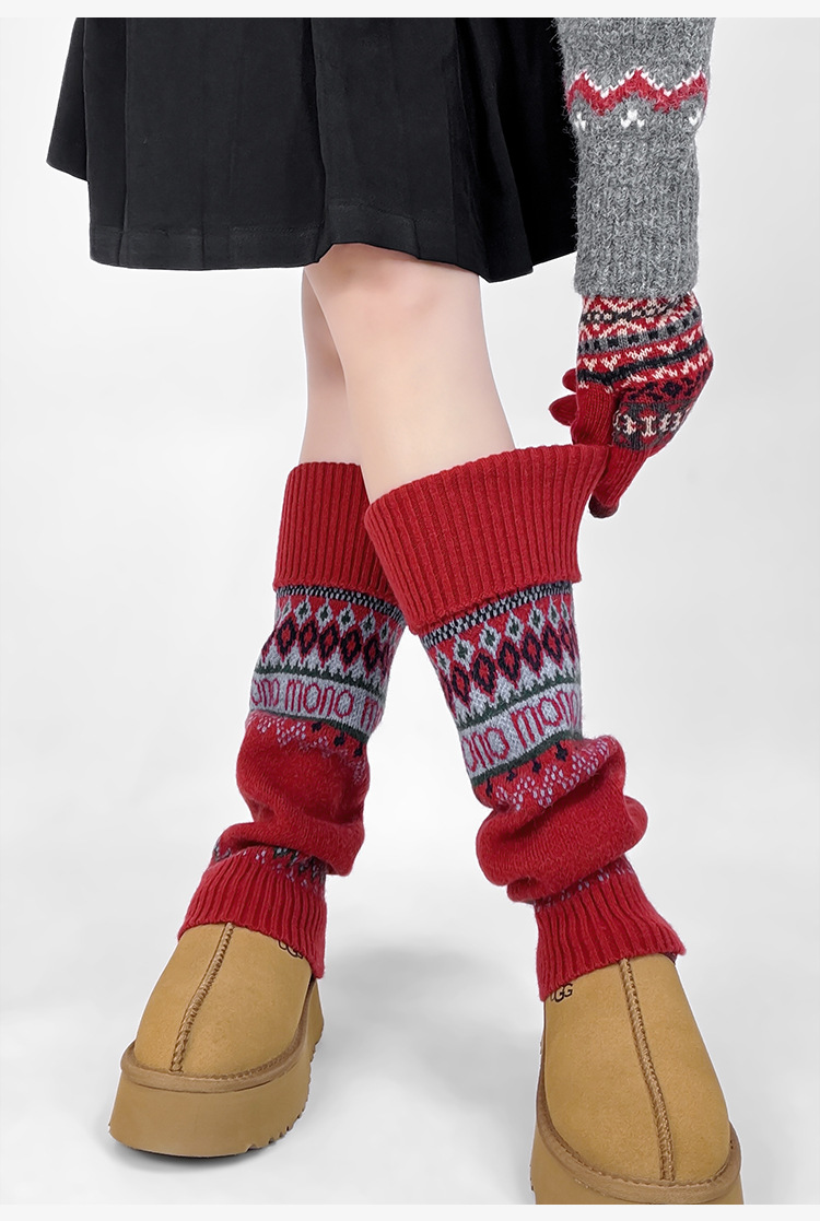 New Women's Knitted Leg Warmer - Boot Sock Slouchy ulasan dan harga