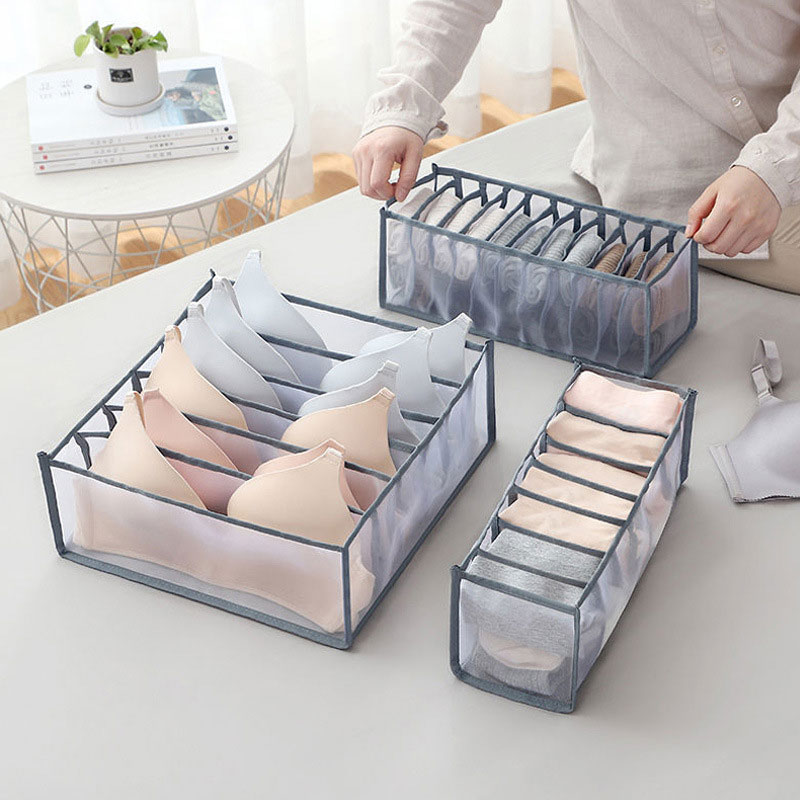 6/7/11 Grids Foldable Underwea - Sock Organizer Tray ulasan dan harga