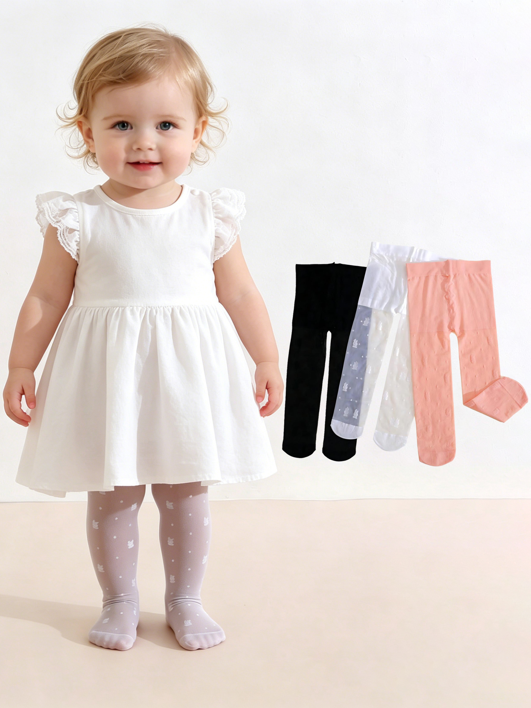 3Pack Toddler Girl Rabbit Prin - Tights Pantyhose Sheer ulasan dan harga