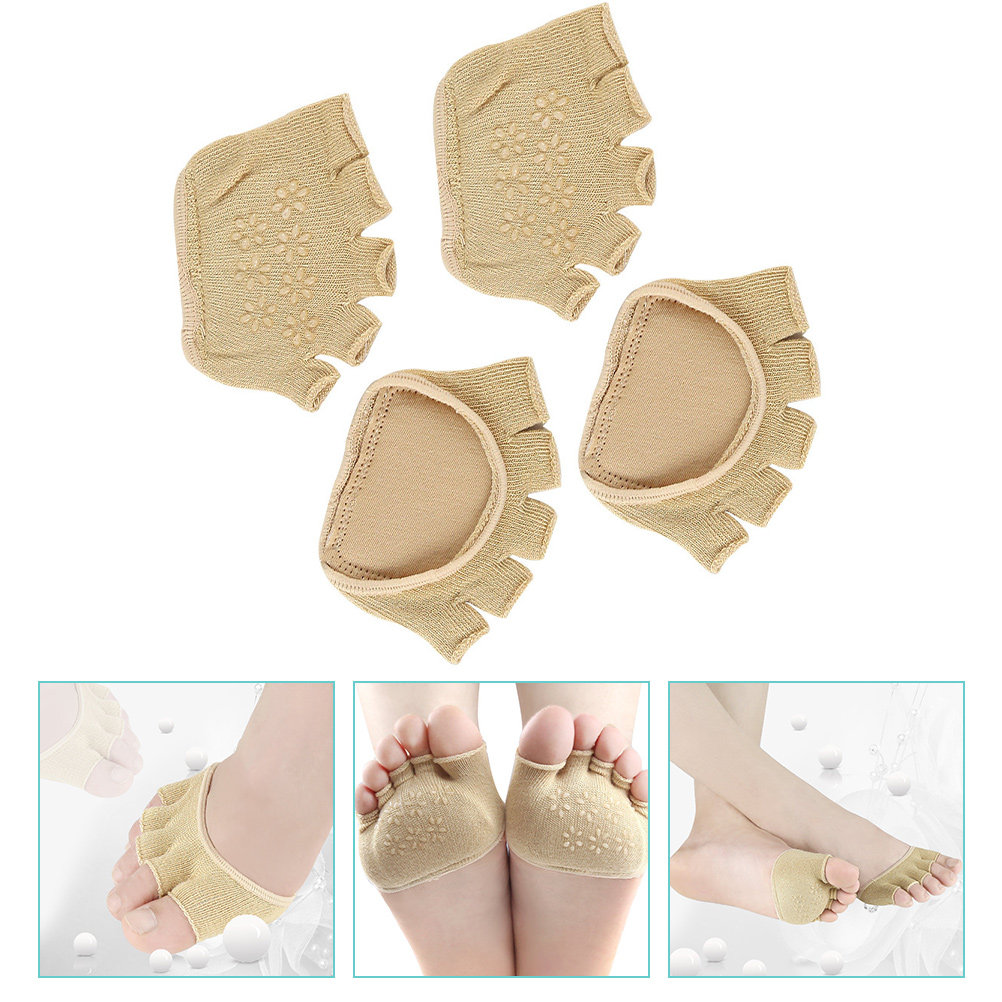 2Pairs Cotton Toeless Yoga Soc - Grip Sock Yoga ulasan dan harga