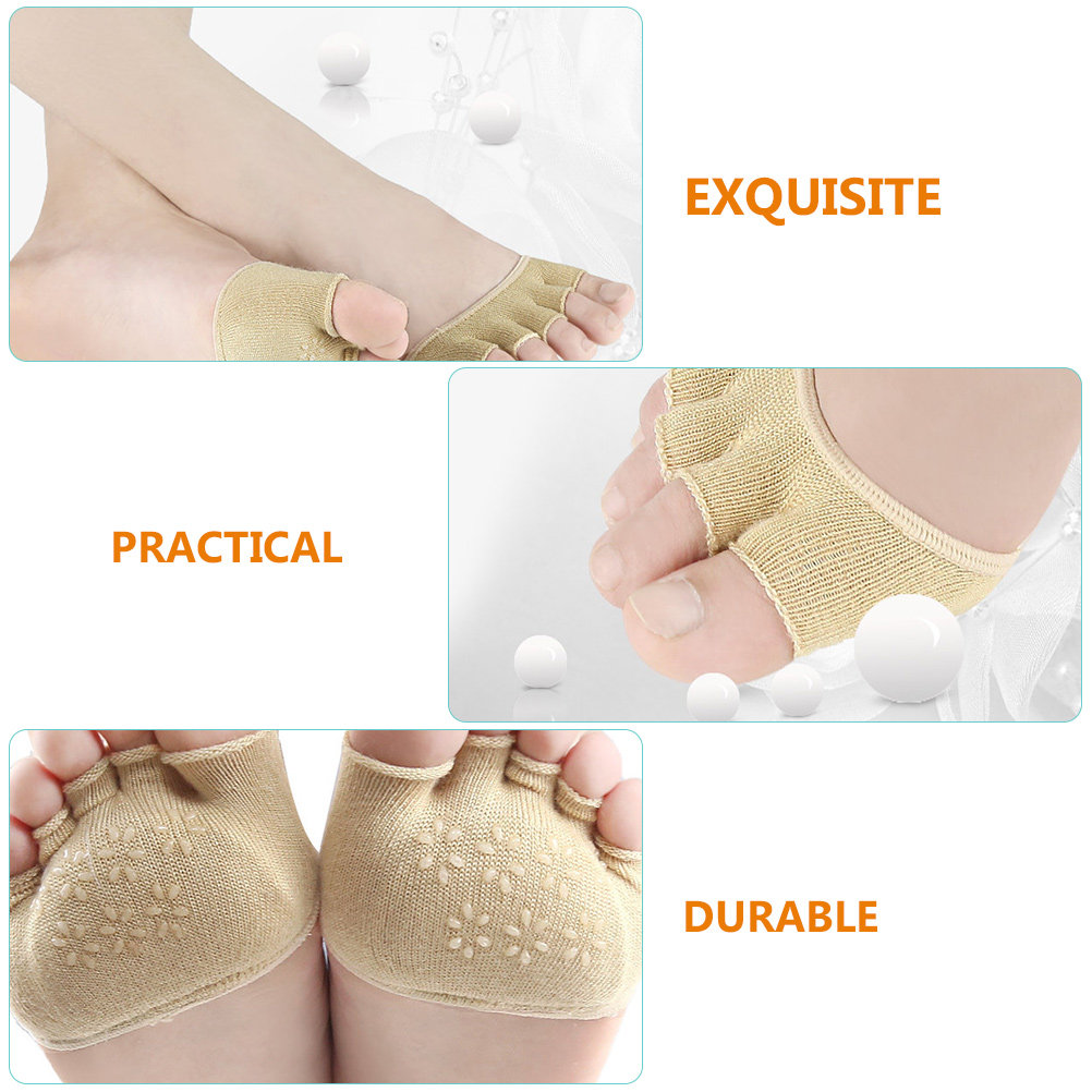 2Pairs Cotton Toeless Yoga Soc - Grip Sock Yoga ulasan dan harga