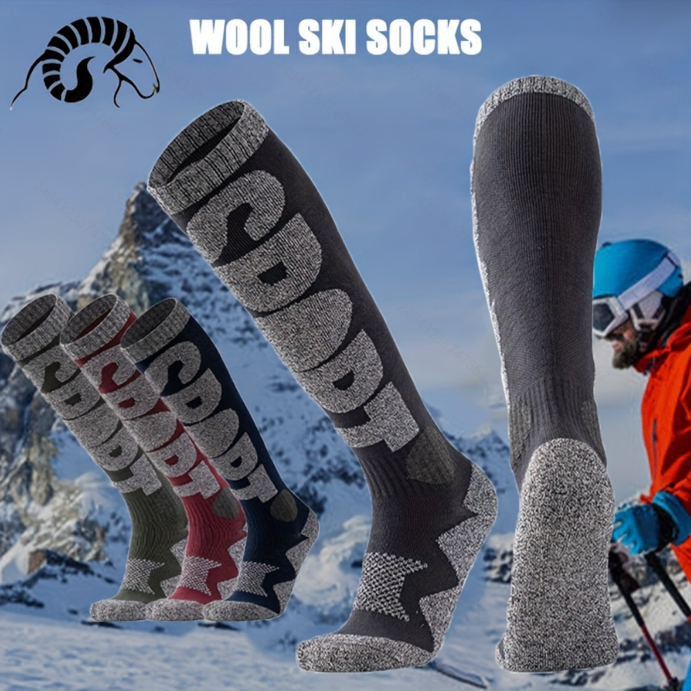 Winter Warm Ski Socks Thickene - Wool Hiking Sock ulasan dan harga