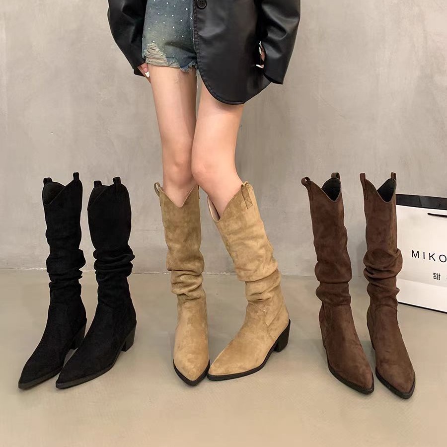 Long boots 2026 French retro c - Knee High Sock Women ulasan dan harga